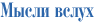 Мысли вслух